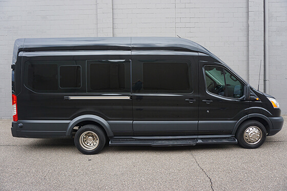 black limo van
