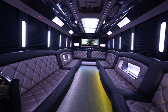 inside party bus